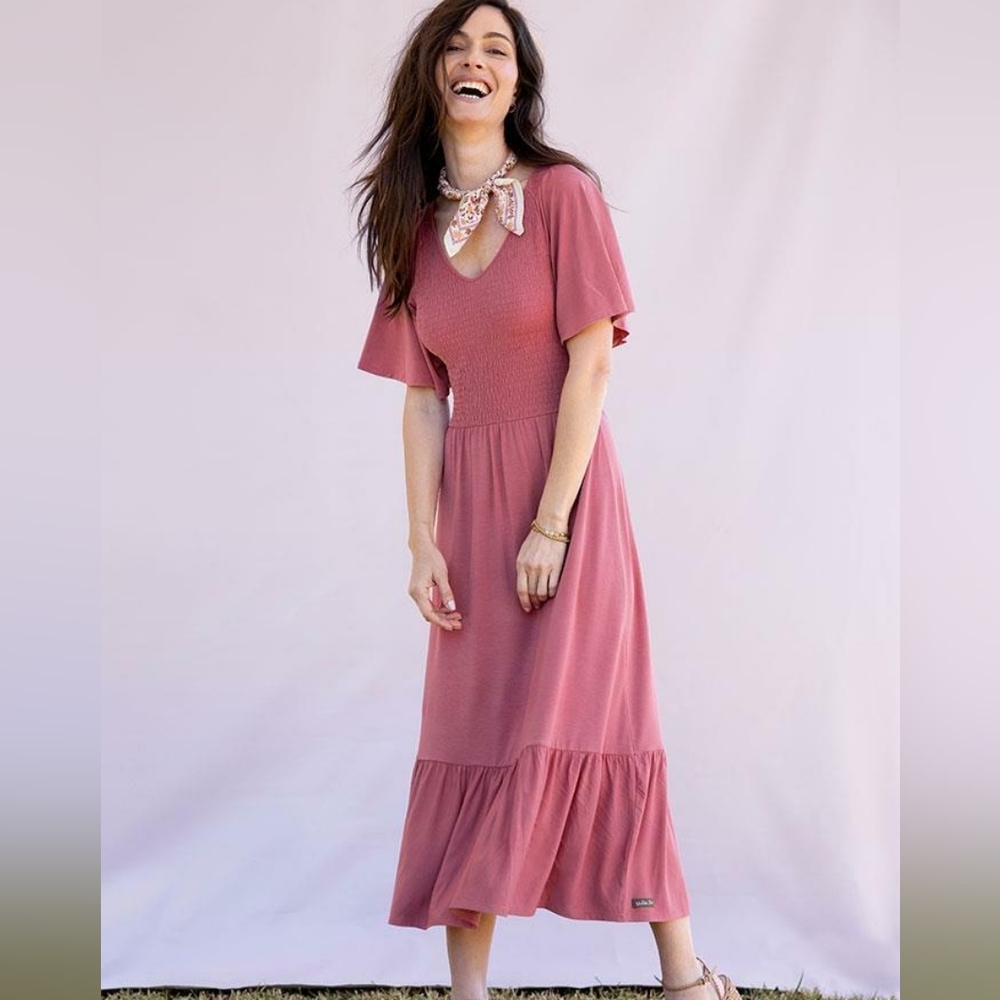 Matilda Jane Good Days Dream Chasers Maxi Dress – Mauve Pink, Size Small